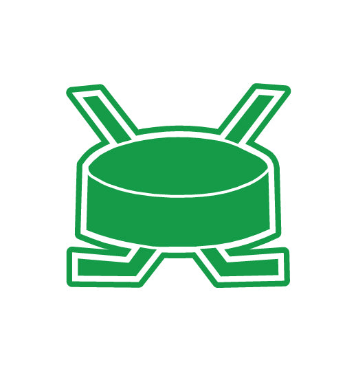 Hockey Puck w/Sticks Jacket Patch Store
