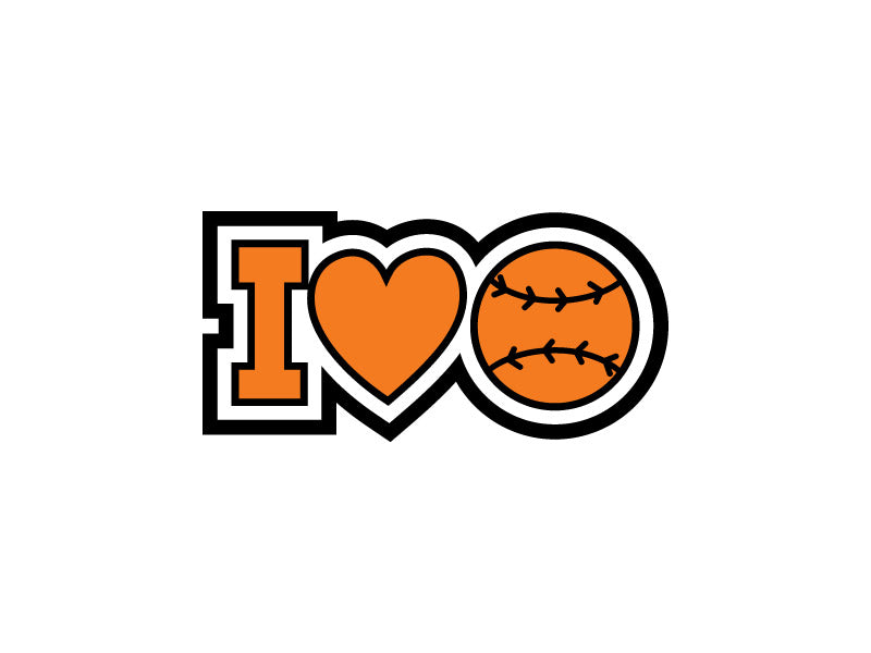 I Love Baseball/Softball Jacket Patch Store