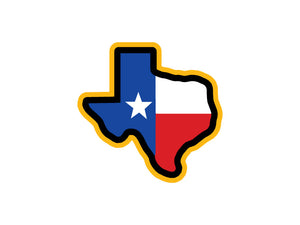 Texas in Flag Colors